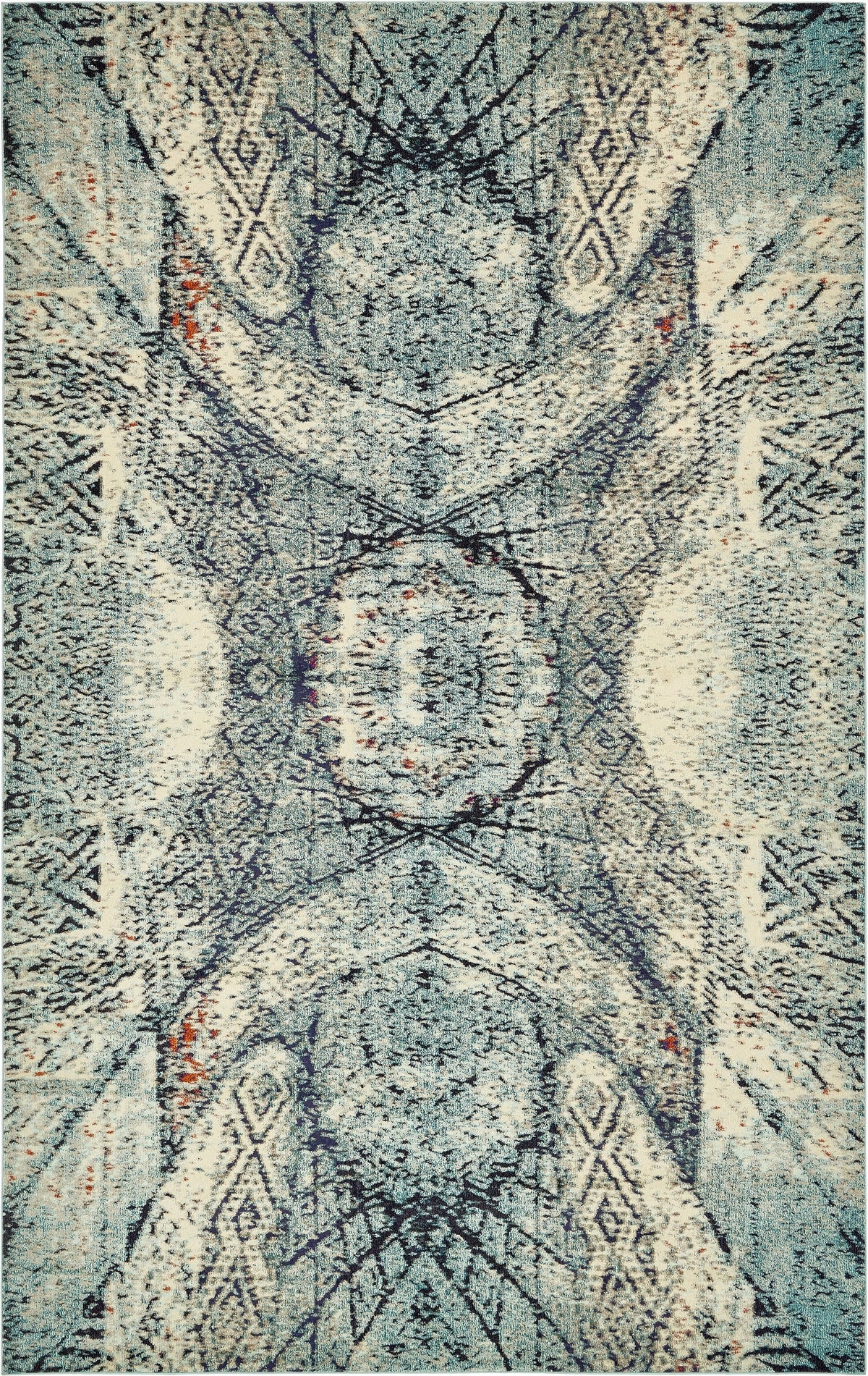 Venetian Tapestry Collection Area Rug -  Lido Rectangular Blue  lifestyle 15
