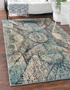 Venetian Tapestry Collection Area Rug -  Lido Rectangular Blue  lifestyle 18