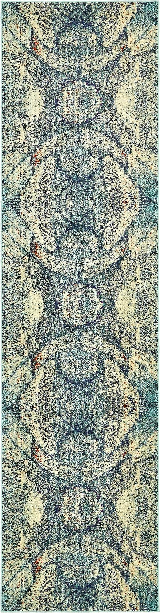 Venetian Tapestry Collection Area Rug -  Lido Runner Blue  lifestyle 17