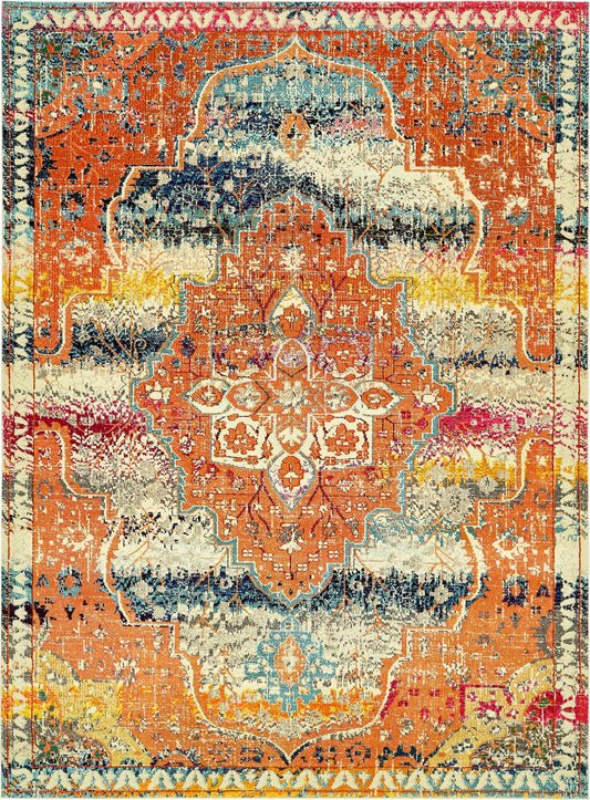 Venetian Tapestry Collection Area Rug -  Rialto Rectangle Multi Main