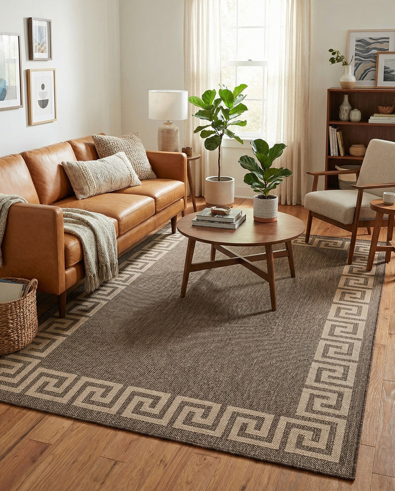 Sahara Sands Collection Area Rug -  Elephantine Rectangle Brown  lifestyle 24