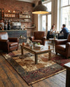 Bistro Lounge Collection Area Rug -  Latte Rectangle Beige  lifestyle 3