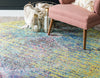 Venetian Tapestry Collection Area Rug -  Giudecca Round Green  lifestyle 32