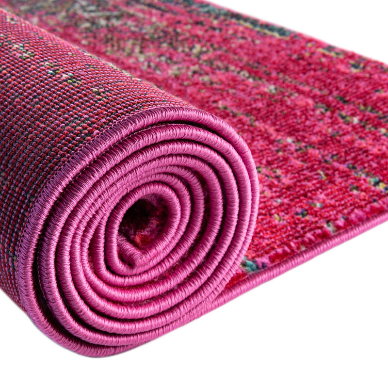 Venetian Tapestry Collection Area Rug -  Giudecca Rectangular Pink  lifestyle 69