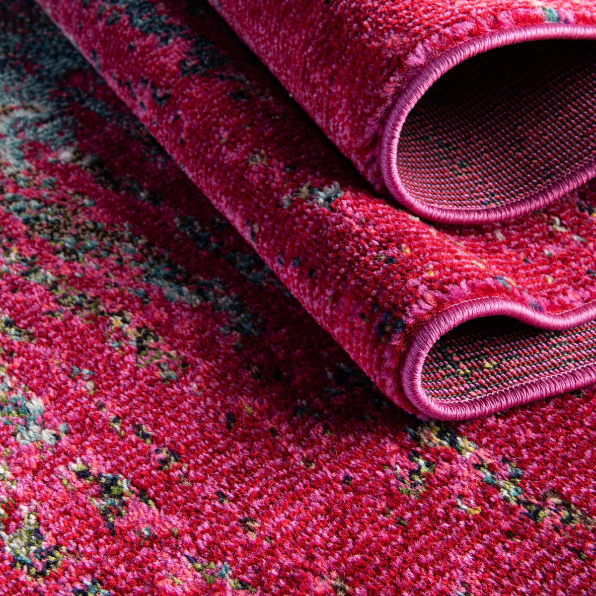 Venetian Tapestry Collection Area Rug -  Giudecca Rectangular Pink  lifestyle 72