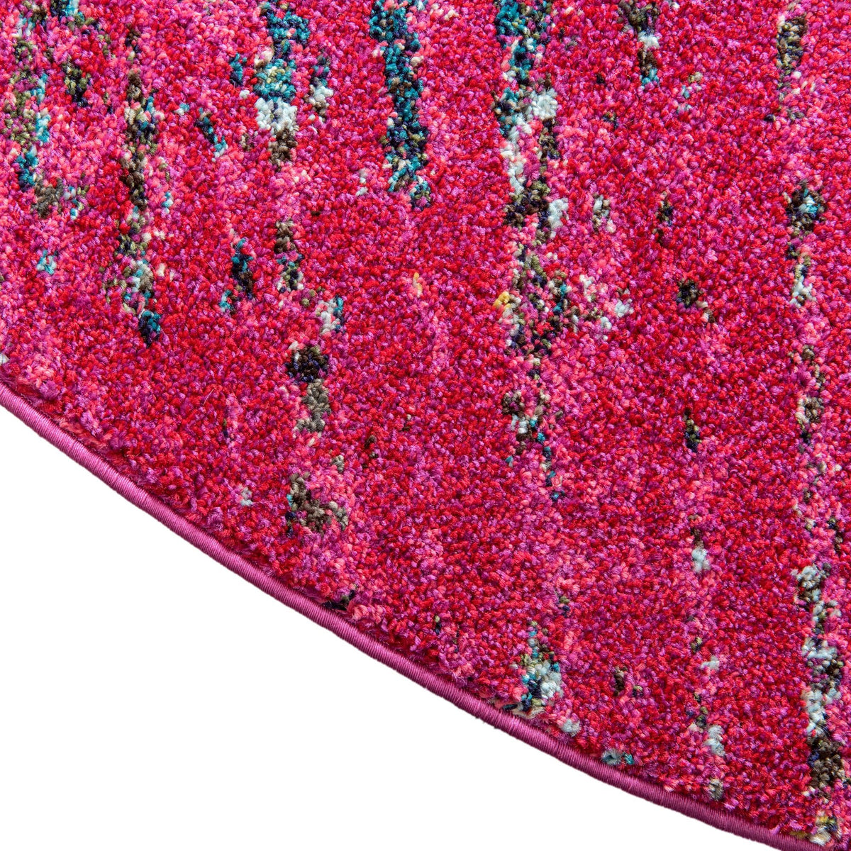 Venetian Tapestry Collection Area Rug -  Giudecca Round Pink  lifestyle 53