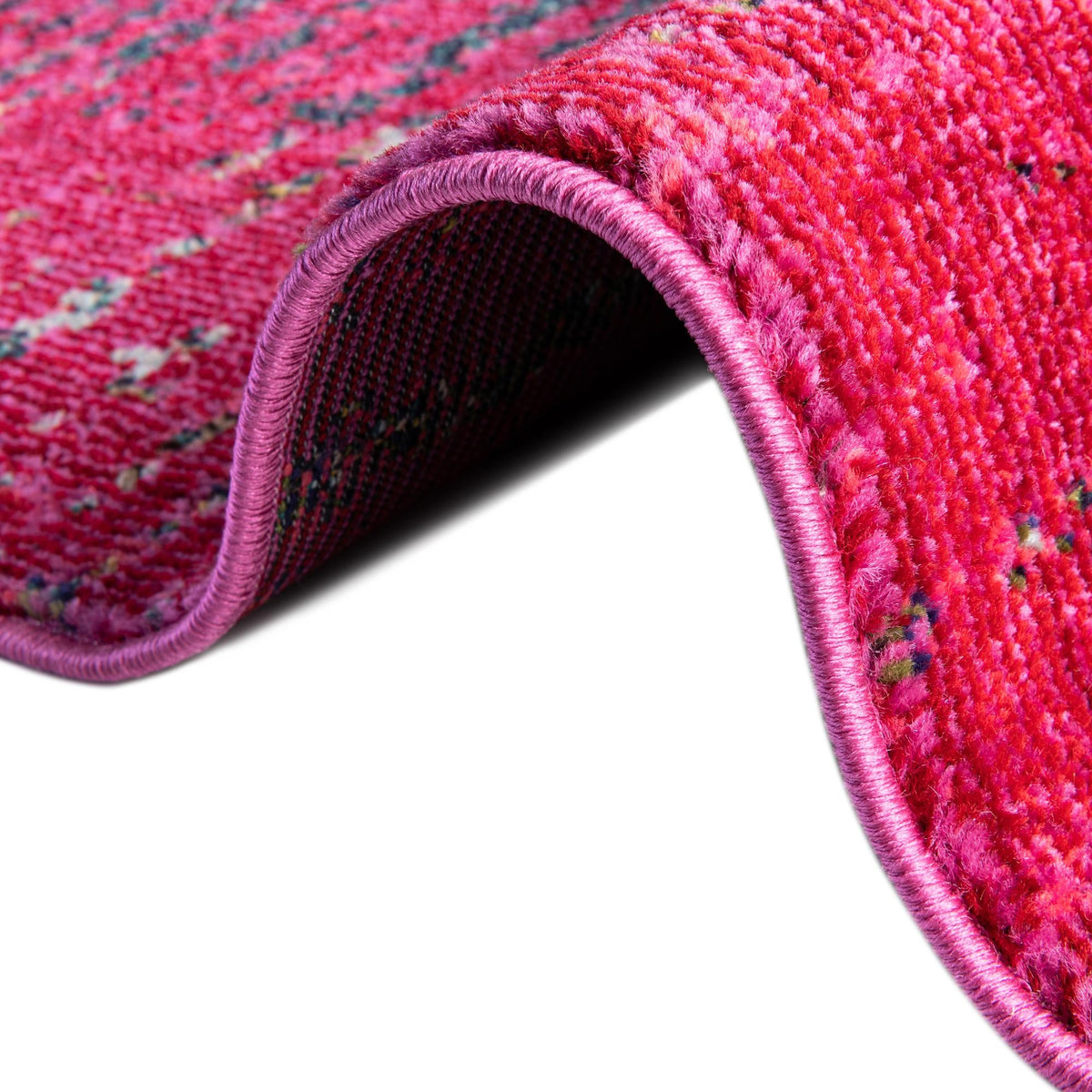 Venetian Tapestry Collection Area Rug -  Giudecca Round Pink  lifestyle 64