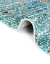 Venetian Tapestry Collection Area Rug -  Giudecca Rectangle Turquoise  lifestyle 10