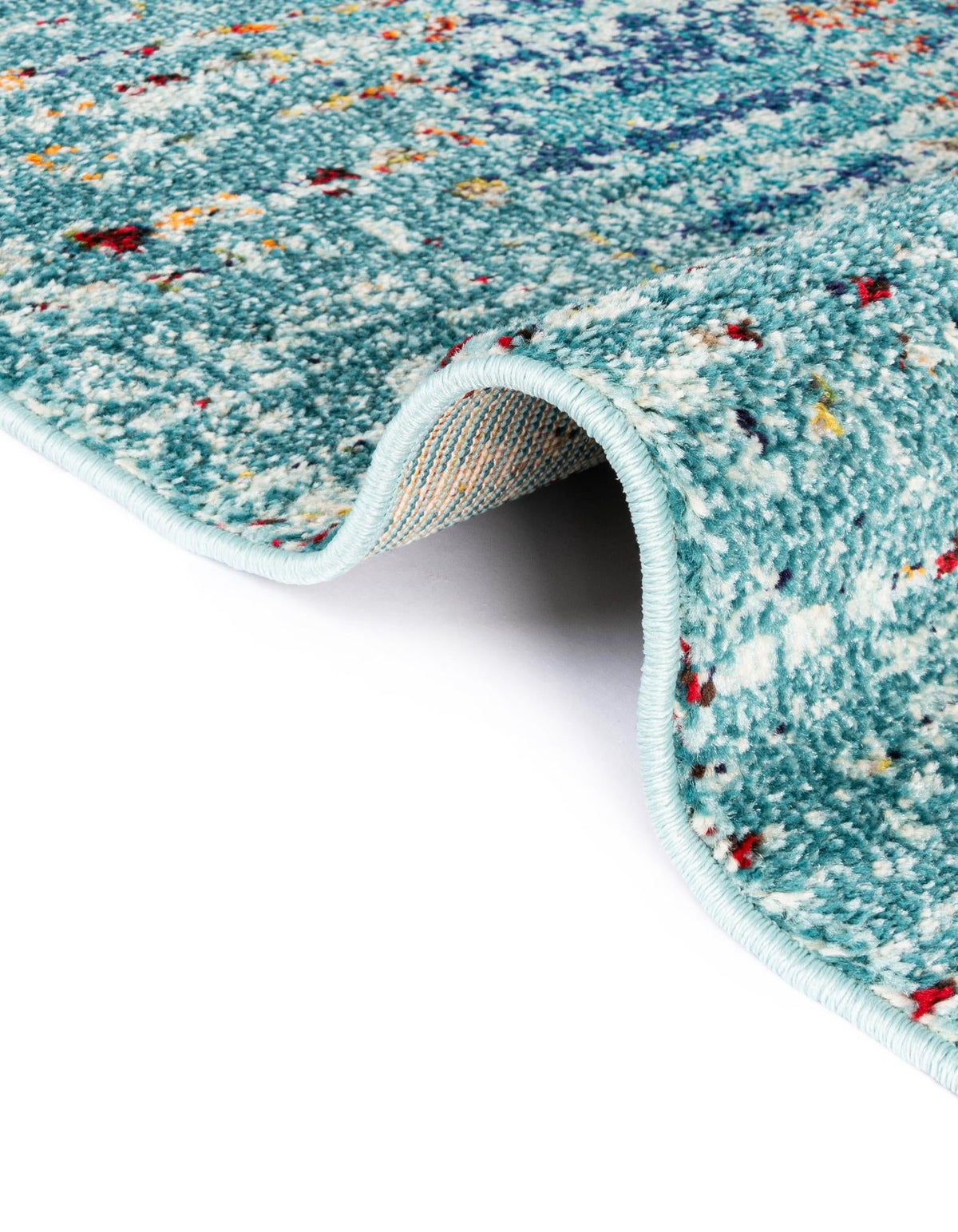 Venetian Tapestry Collection Area Rug -  Giudecca Rectangle Turquoise  lifestyle 10