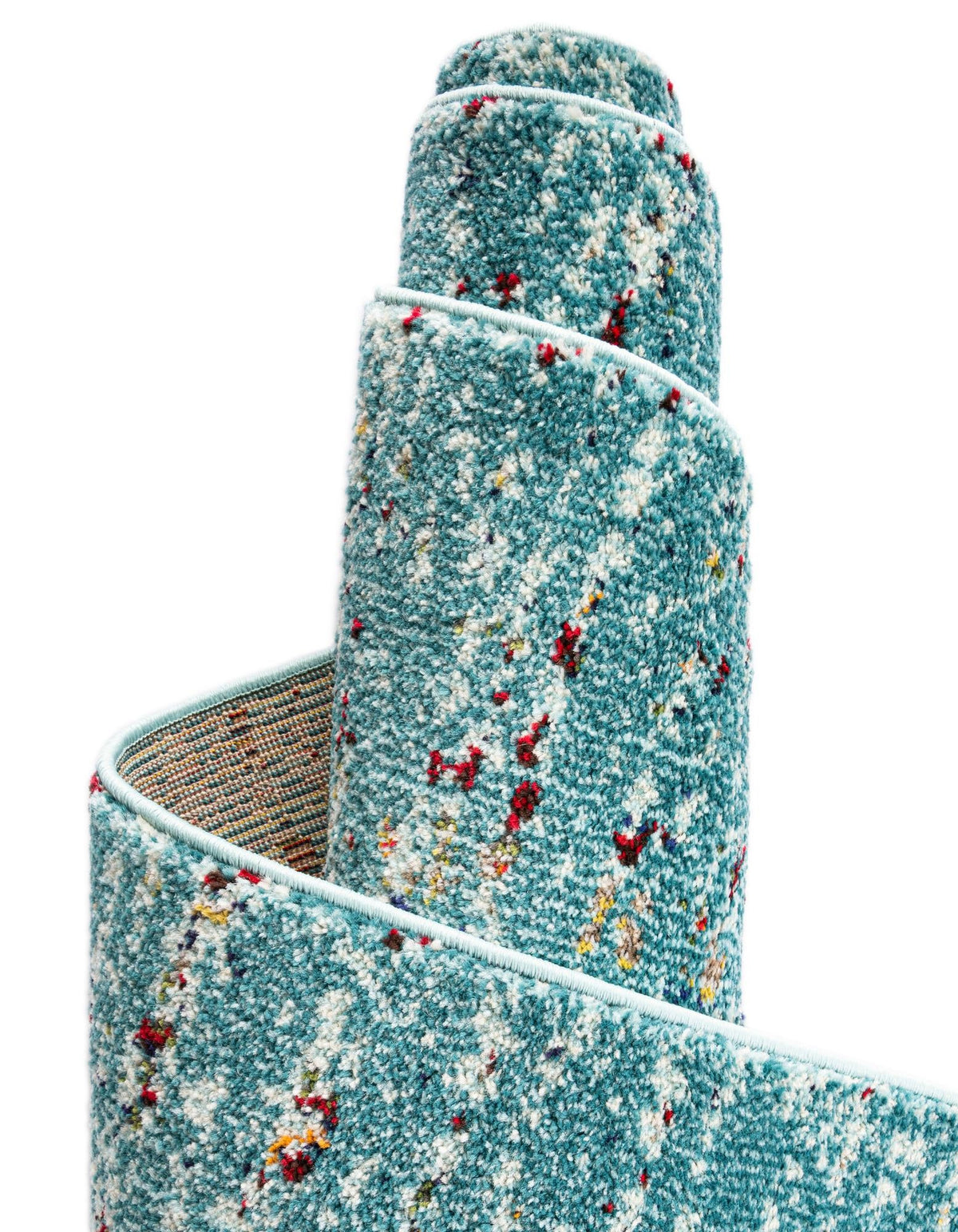 Venetian Tapestry Collection Area Rug -  Giudecca Rectangle Turquoise  lifestyle 11