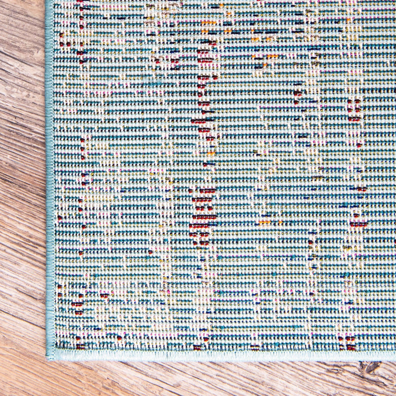 Venetian Tapestry Collection Area Rug -  Giudecca Rectangle Turquoise  lifestyle 25