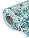 Venetian Tapestry Collection Area Rug -  Giudecca Rectangle Turquoise  lifestyle 12
