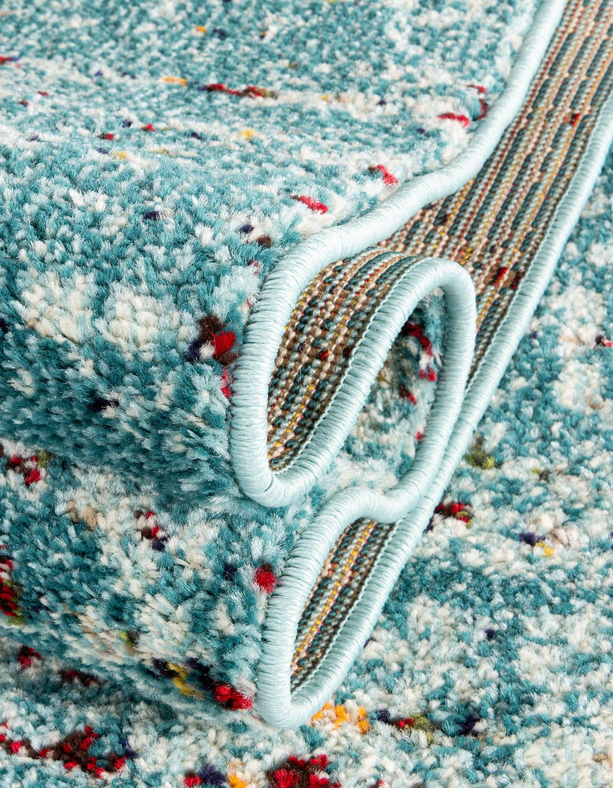Venetian Tapestry Collection Area Rug -  Giudecca Rectangle Turquoise  lifestyle 13