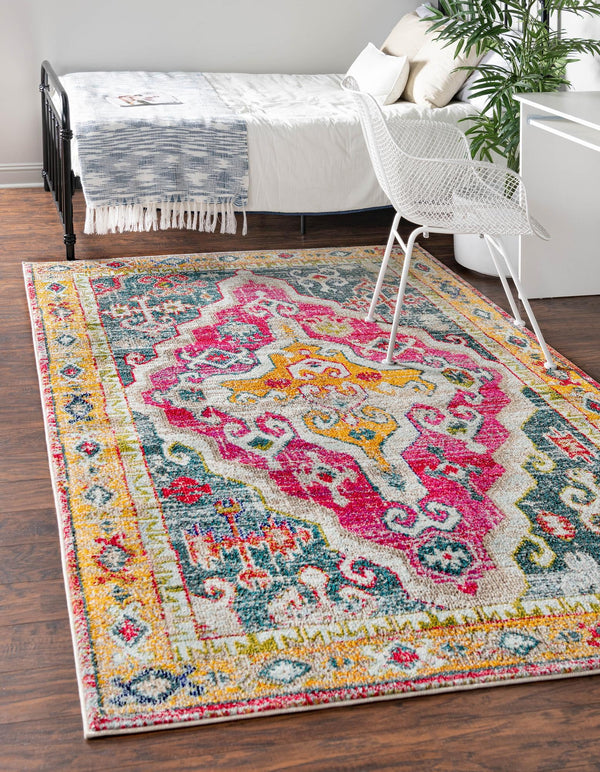 Venetian Tapestry Collection Area Rug -  Cannaregio Rectangular Multi  lifestyle 14