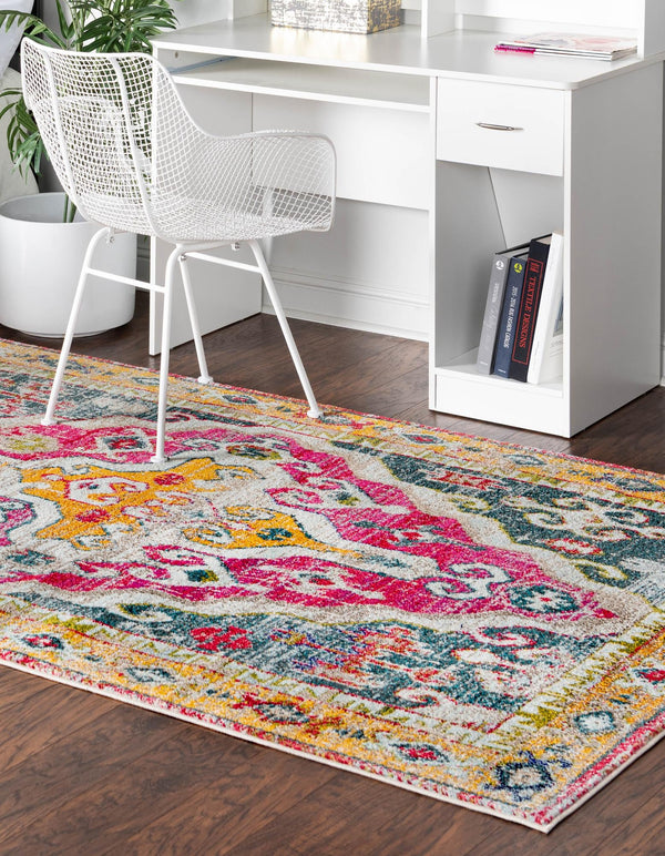 Venetian Tapestry Collection Area Rug -  Cannaregio Rectangular Multi  lifestyle 17