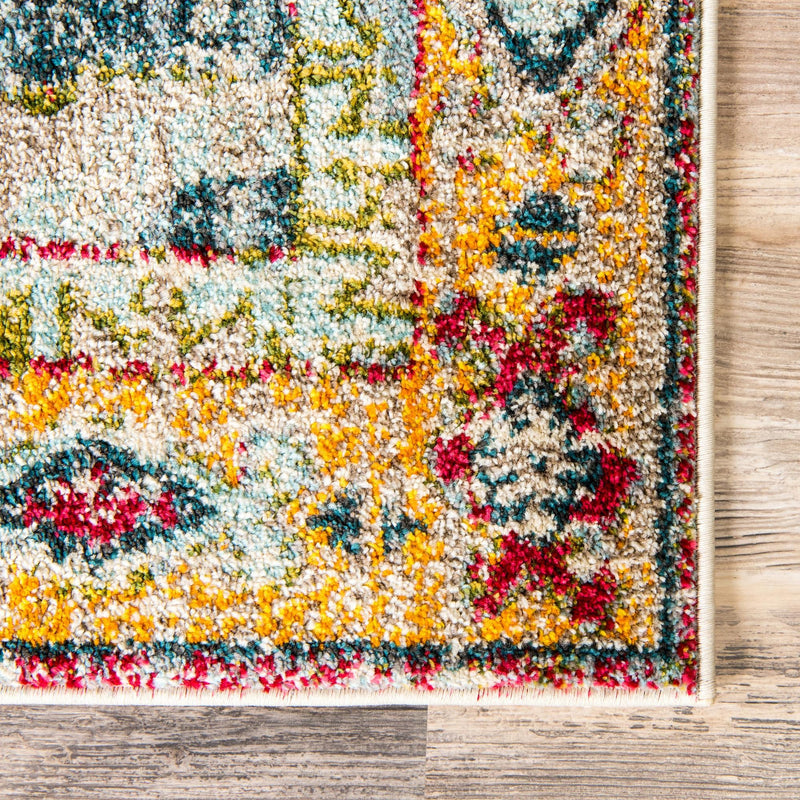Venetian Tapestry Collection Area Rug -  Cannaregio Rectangle Multi  lifestyle 9