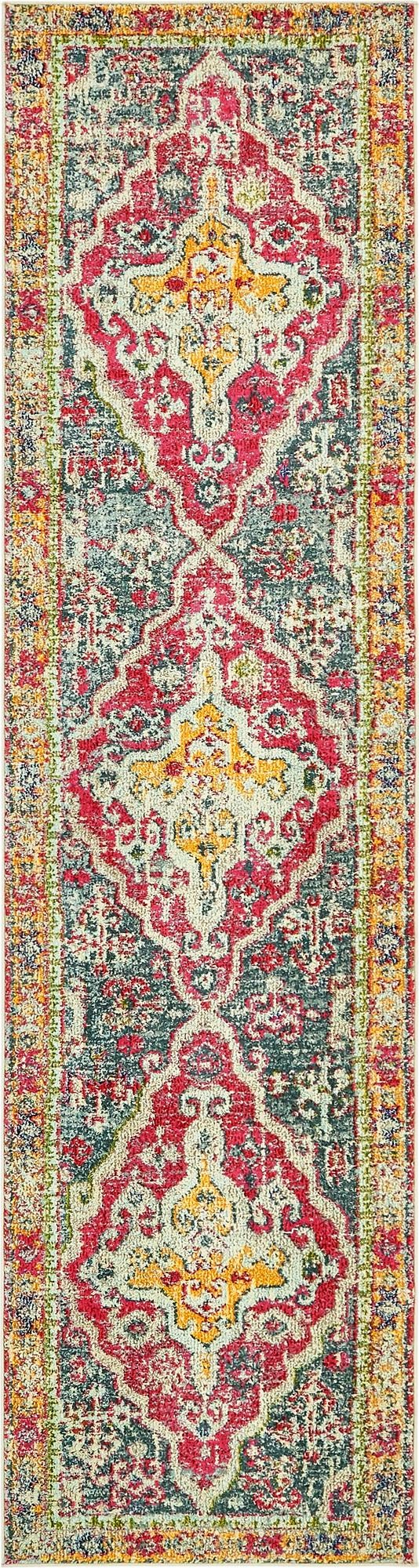 Venetian Tapestry Collection Area Rug -  Cannaregio Runner Multi  lifestyle 13