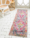 Venetian Tapestry Collection Area Rug -  Cannaregio Runner Multi  lifestyle 16