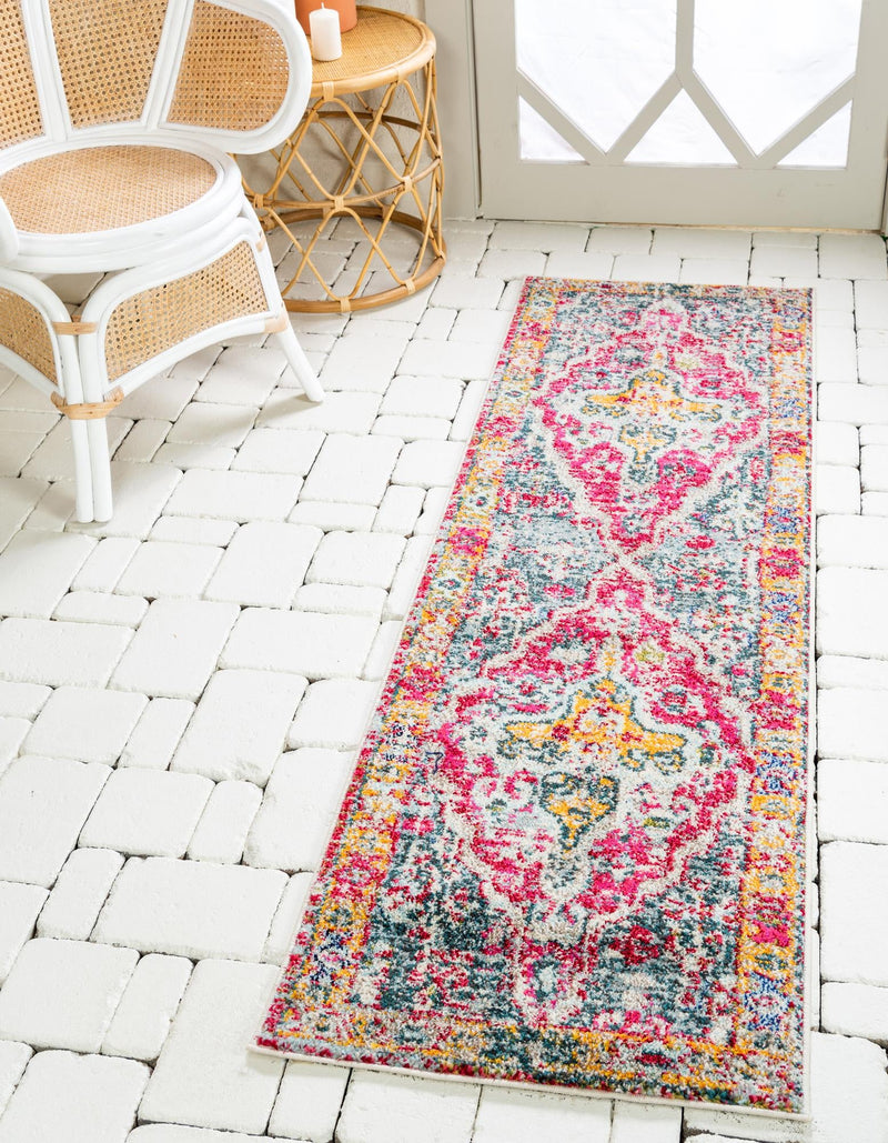 Venetian Tapestry Collection Area Rug -  Cannaregio Runner Multi  lifestyle 16