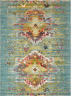 Venetian Tapestry Collection Area Rug -  SanMarco Rectangle Turquoise Main
