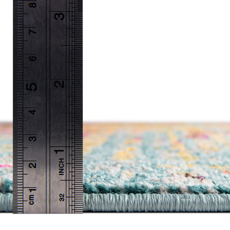 Venetian Tapestry Collection Area Rug -  SanMarco Rectangular Turquoise  lifestyle 31
