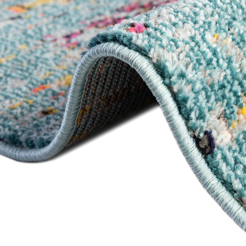 Venetian Tapestry Collection Area Rug -  SanMarco Rectangular Turquoise  lifestyle 51