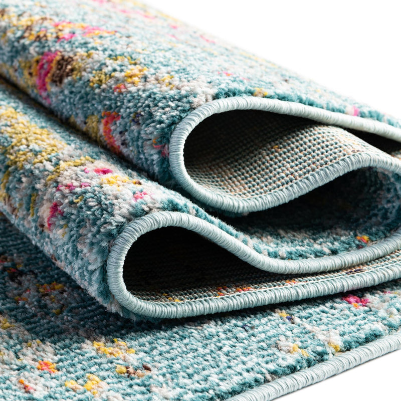 Venetian Tapestry Collection Area Rug -  SanMarco Rectangular Turquoise  lifestyle 63