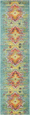 Venetian Tapestry Collection Area Rug -  SanMarco Runner Turquoise  lifestyle 17