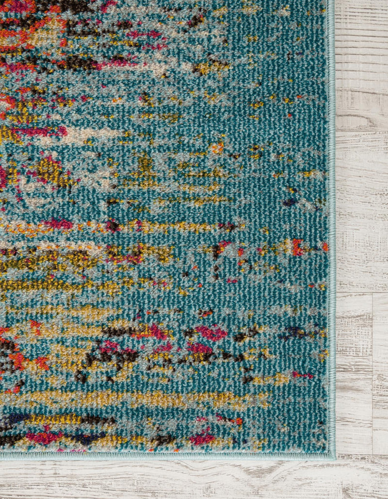 Venetian Tapestry Collection Area Rug -  SanMarco Runner Turquoise  lifestyle 37