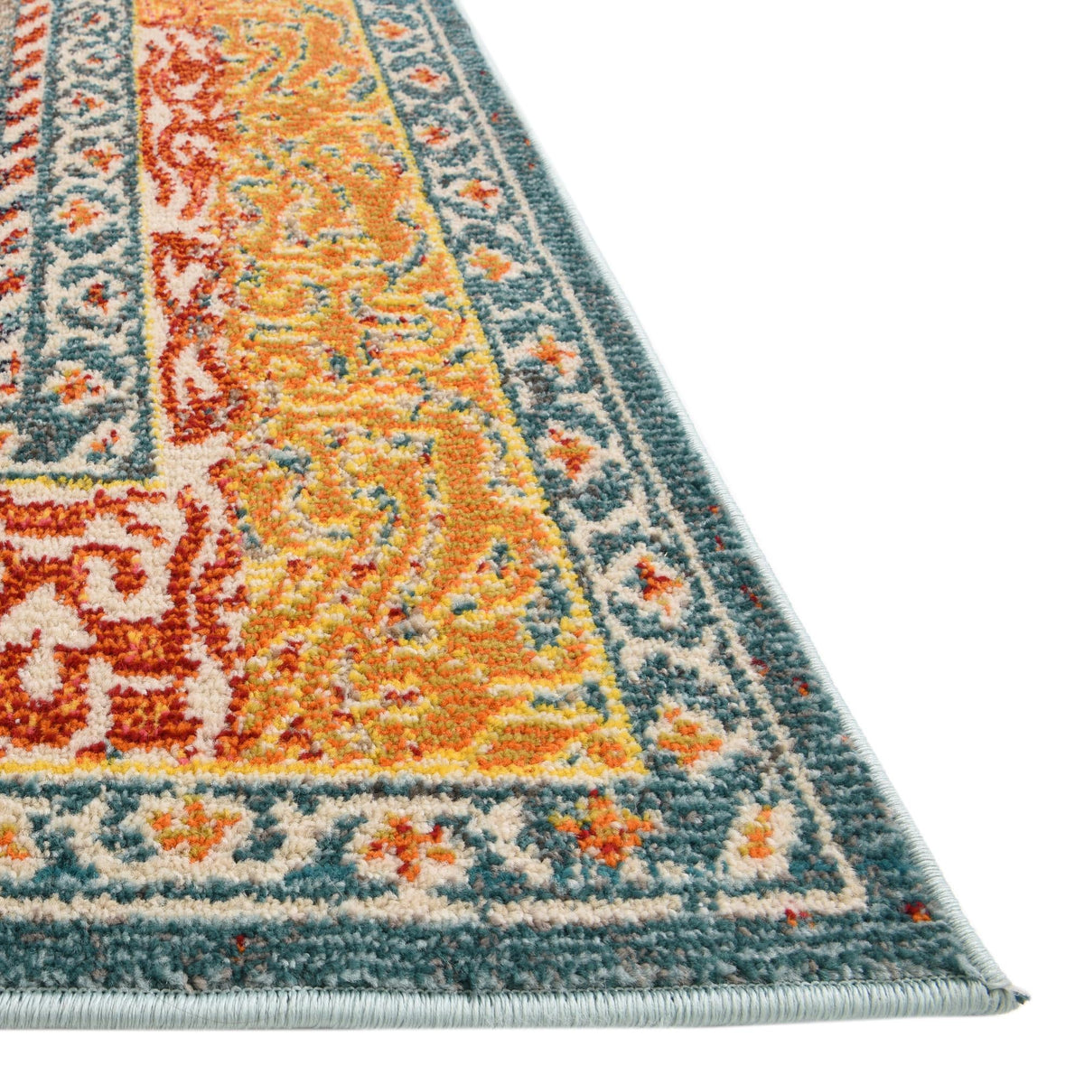 Venetian Tapestry Collection Area Rug -  Accademia Rectangle Blue  lifestyle 7