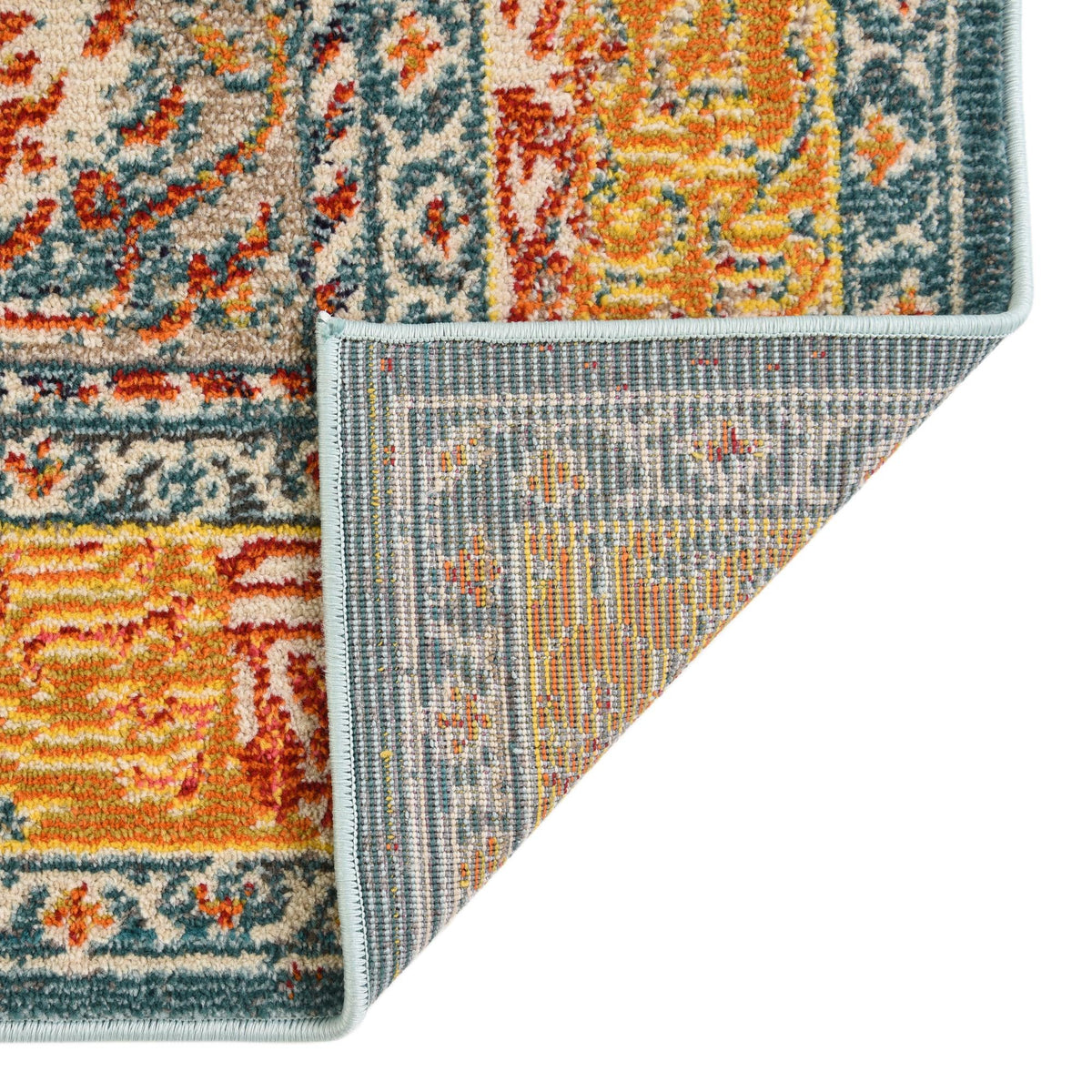 Venetian Tapestry Collection Area Rug -  Accademia Rectangle Blue  lifestyle 9