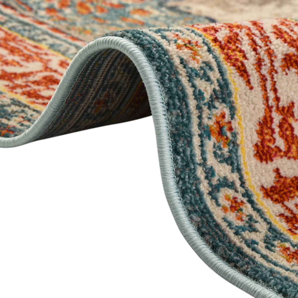 Venetian Tapestry Collection Area Rug -  Accademia Rectangle Blue  lifestyle 10