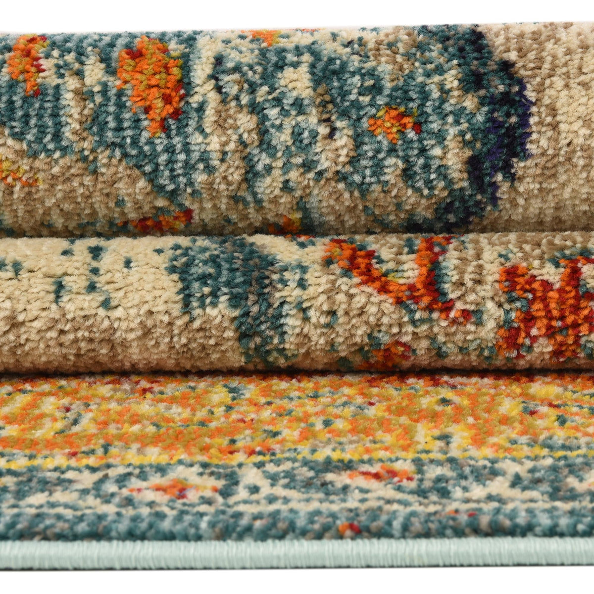 Venetian Tapestry Collection Area Rug -  Accademia Rectangle Blue  lifestyle 14