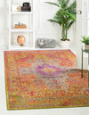 Venetian Tapestry Collection Area Rug -  Salute Rectangle Multi  lifestyle 3