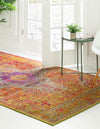 Venetian Tapestry Collection Area Rug -  Salute Rectangular Multi  lifestyle 33