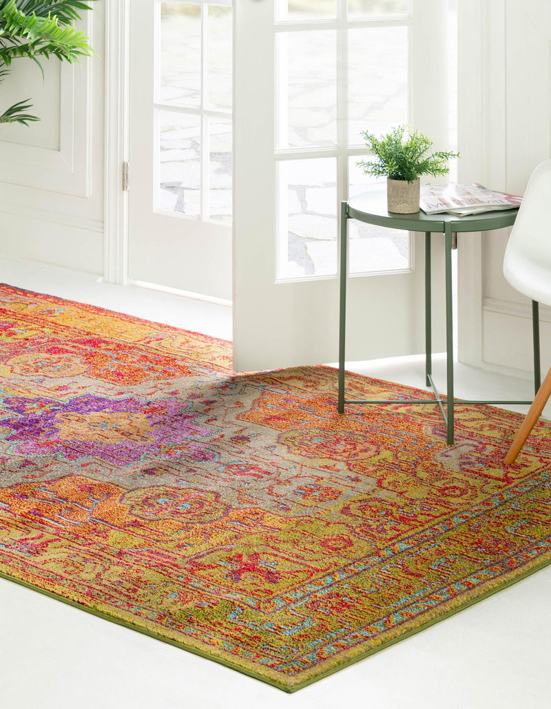 Venetian Tapestry Collection Area Rug -  Salute Rectangular Multi  lifestyle 33