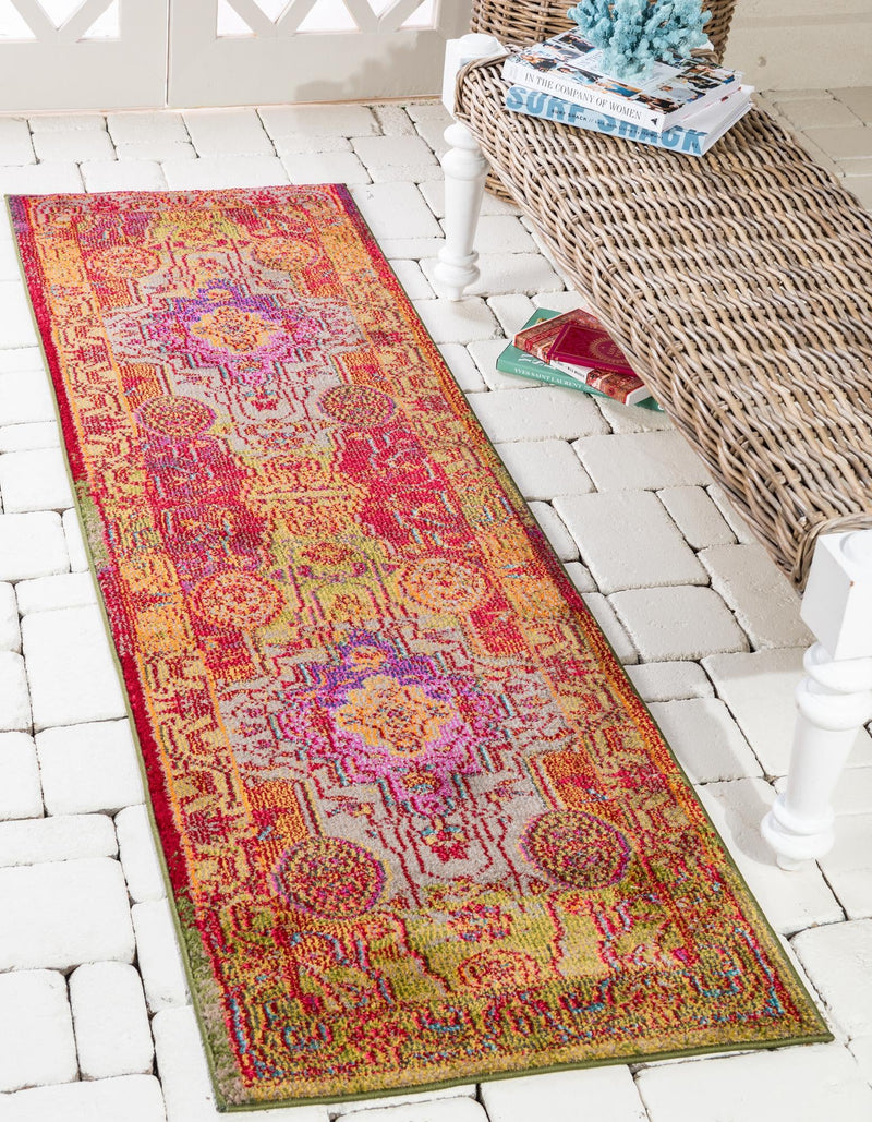 Venetian Tapestry Collection Area Rug -  Salute Runner Multi  lifestyle 30