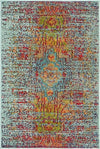 Venetian Tapestry Collection Area Rug -  Salute Rectangle Blue  lifestyle 2