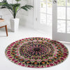 Venetian Tapestry Collection Area Rug -  Burano Round Multi  lifestyle 15