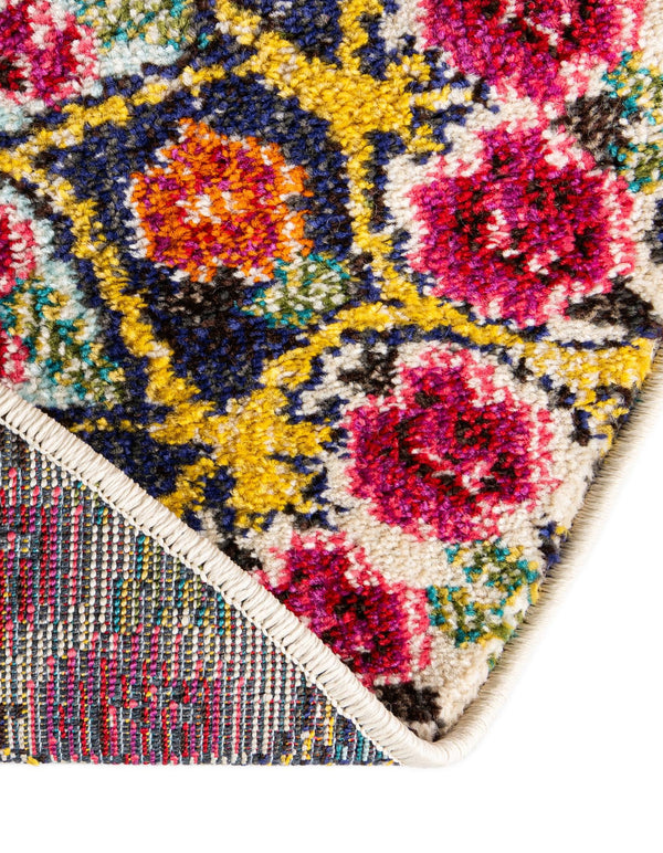 Venetian Tapestry Collection Area Rug -  Burano Round Multi  lifestyle 41