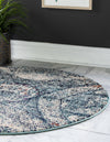 Venetian Tapestry Collection Area Rug -  Lido Round Blue  lifestyle 22