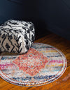 Venetian Tapestry Collection Area Rug -  Rialto Round Multi  lifestyle 19
