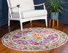 Venetian Tapestry Collection Area Rug -  Cannaregio Round Multi  lifestyle 18