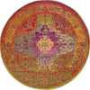 Venetian Tapestry Collection Area Rug -  Salute Round Multi  lifestyle 27