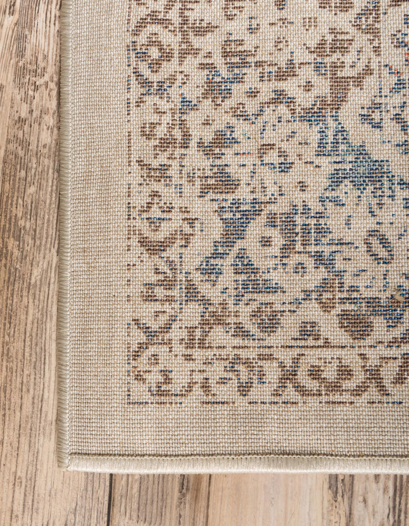Copenhagen Dahlia Collection Area Rug -  Østerbro Square Beige  lifestyle 21