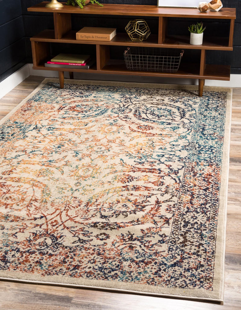 Copenhagen Dahlia Collection Area Rug -  Østerbro Rectangle Beige  lifestyle 2