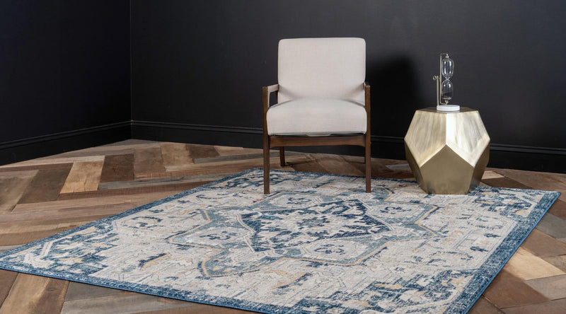 Copenhagen Dahlia Collection Area Rug -  Bispebjerg Square Beige  lifestyle 34