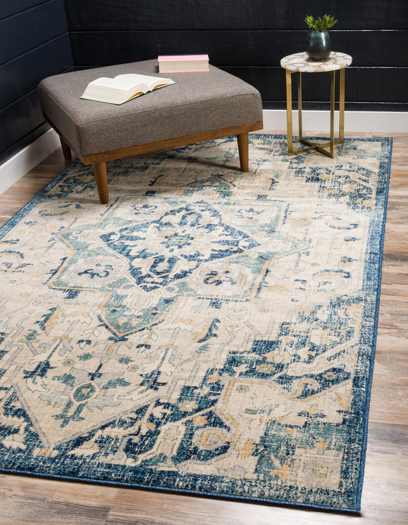 Copenhagen Dahlia Collection Area Rug -  Bispebjerg Rectangle Beige  lifestyle 4