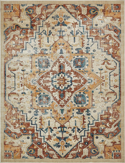 Copenhagen Dahlia Collection Area Rug -  Bispebjerg Rectangle Beige Main