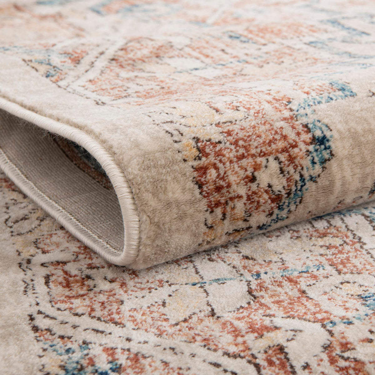 Copenhagen Dahlia Collection Area Rug -  Bispebjerg Rectangle Beige  lifestyle 6
